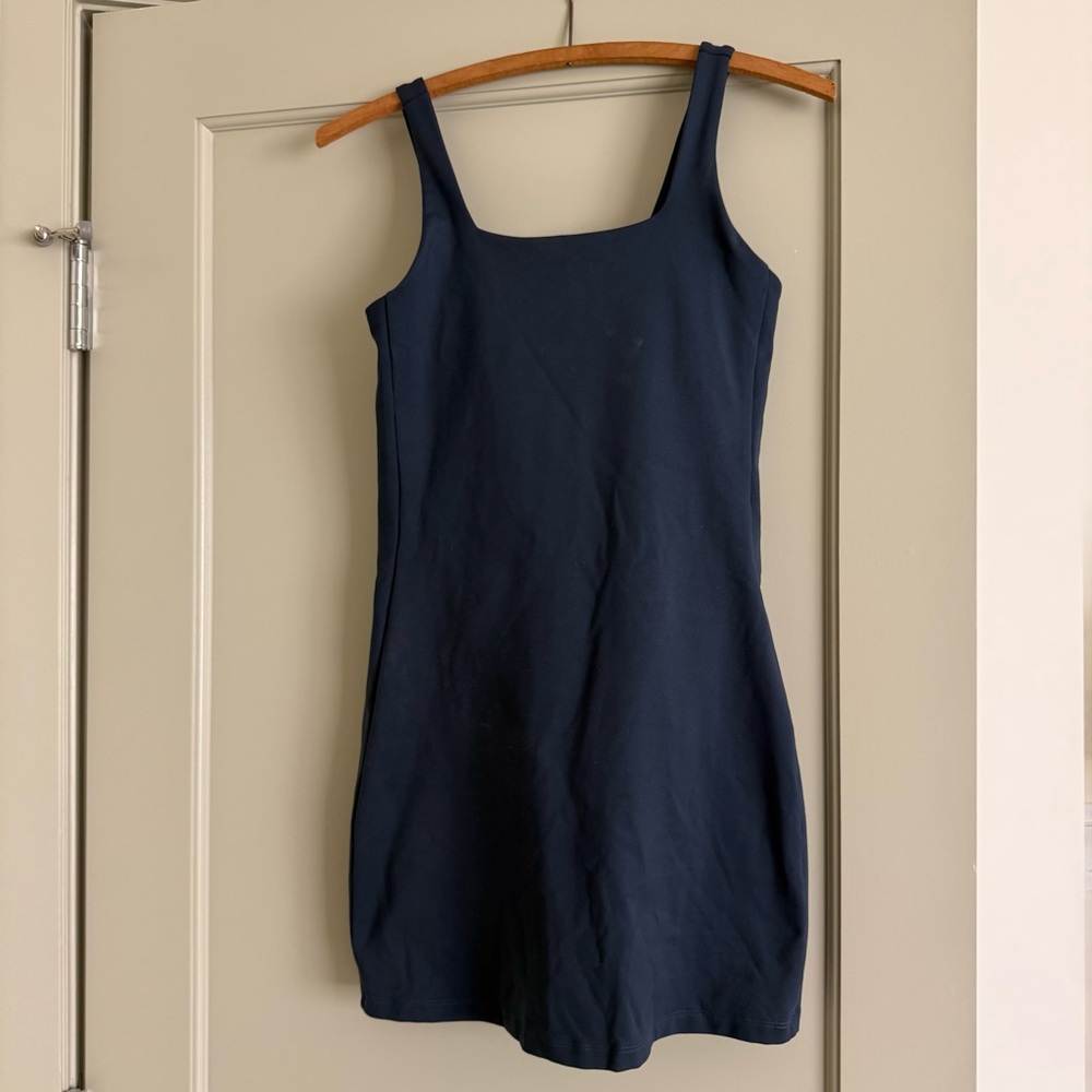 Girlfriend Collective Navy Blue exercise Dress
